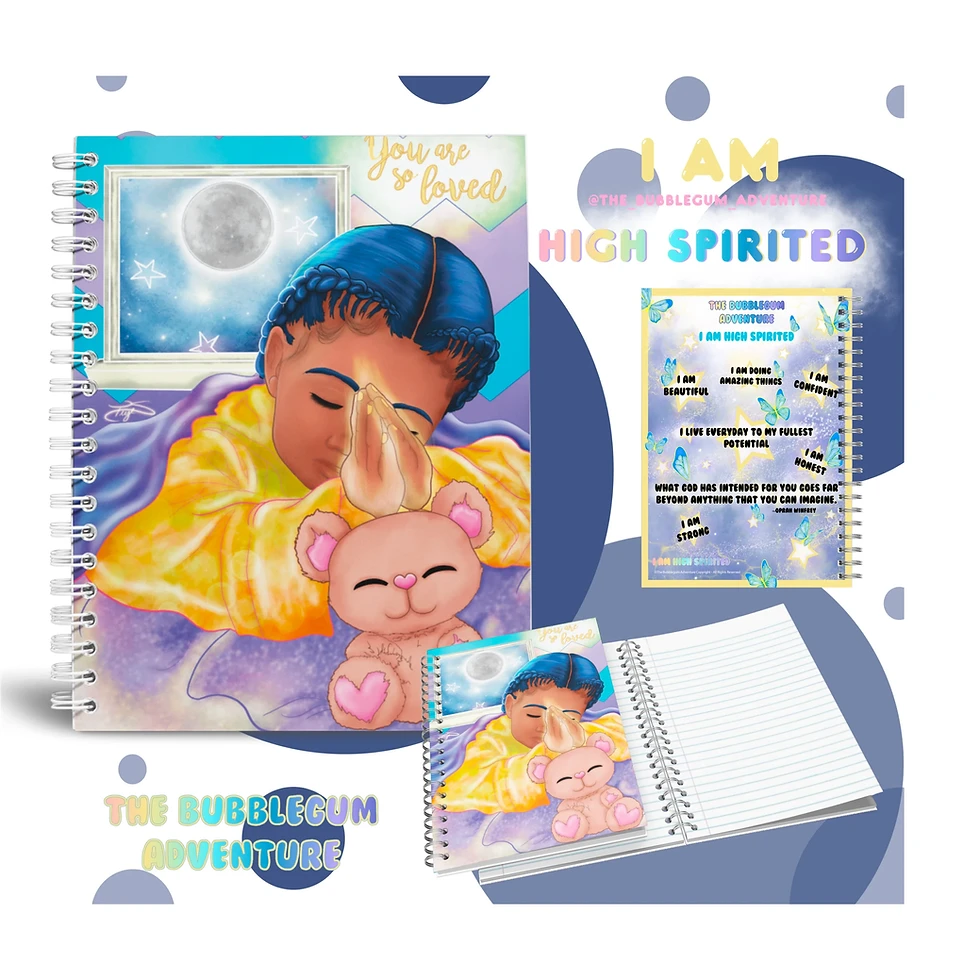 Thumbnail: I AM HIGH-SPIRITED – Affirmation Journal for Girls of Color Faith Based