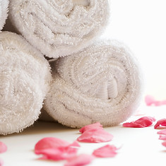 Serviettes roulées Spa