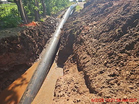 Directional drilling bore for underground utility installation
