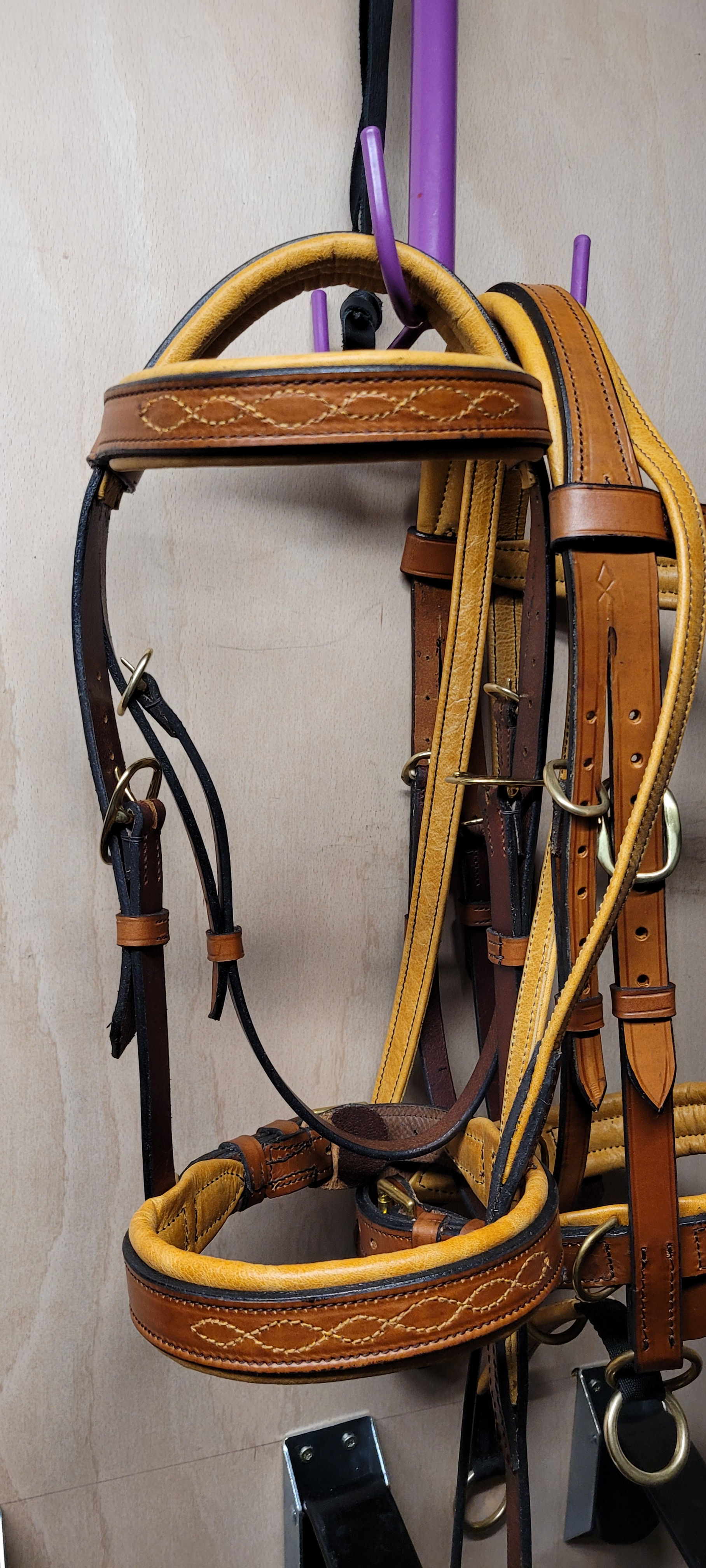 London tan Sedgewick leather bridles