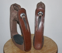 Leather covered Escape Safety Stirrups