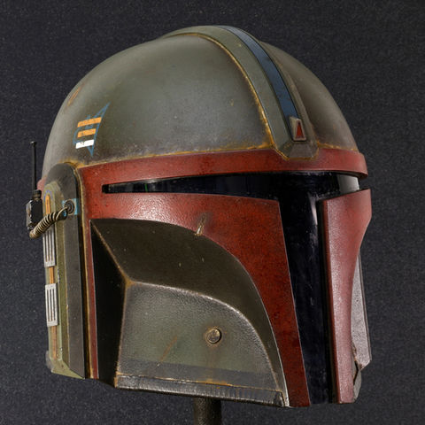 Mynock's Den "Shares of Blood" ready-to-wear Mandalorian Operator helmet.