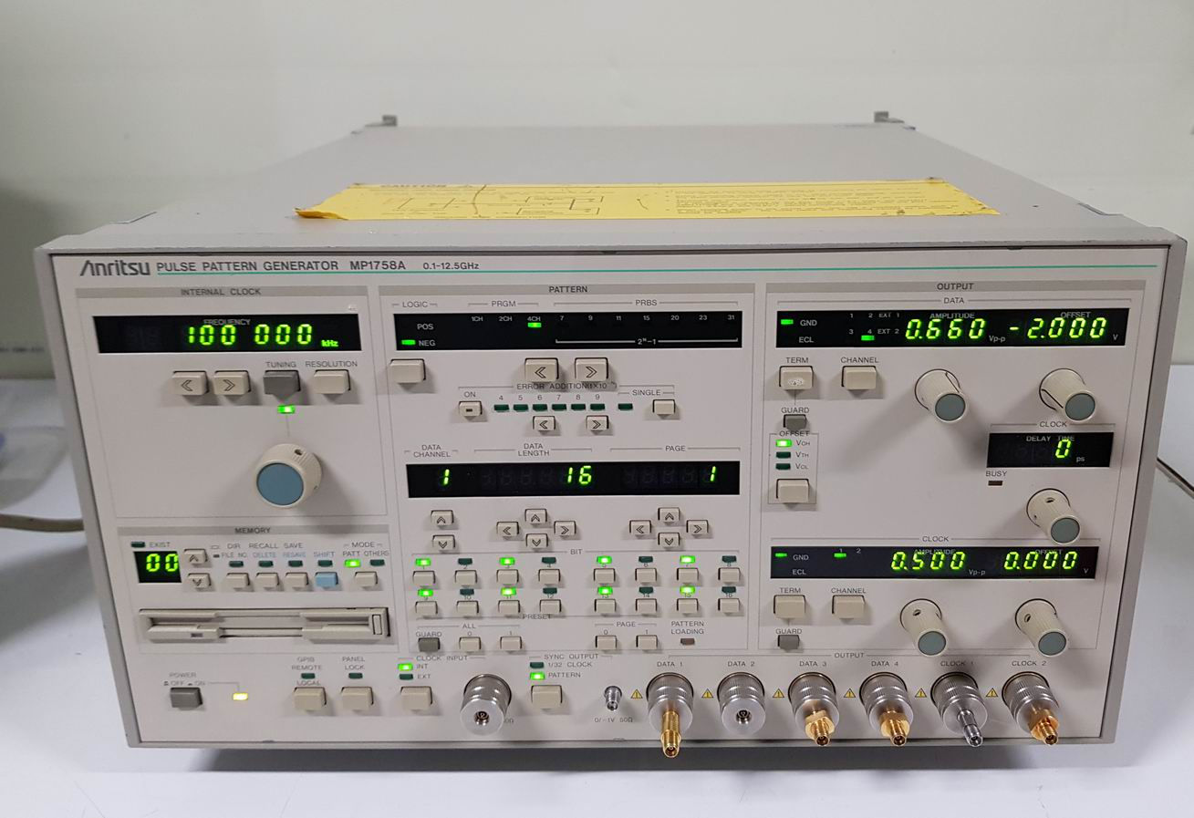 Anritsu MP1758A MP1763 0.1-12.5GHz Pulse Pattern Generator