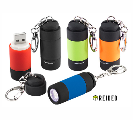 LINTERNA LED CARGADOR USB: Llavero-Linterna LED con terminal USB para recarga (Batería recargable).