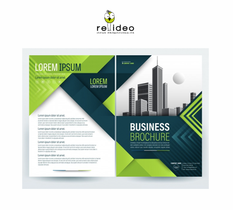 Impresión y elaboración de Dípticos. Pedido minimo: 200 unidades