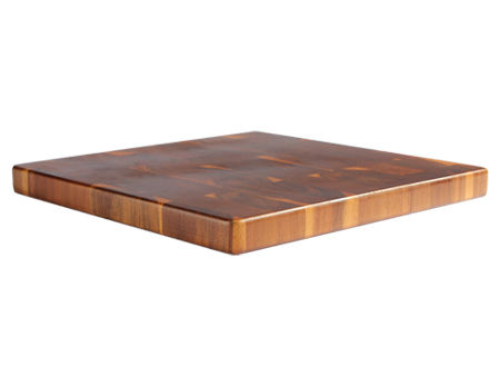 Fina tabla cuadrada de madera sólida de ACACIA con piezas integradas, diseño único para sorprender!