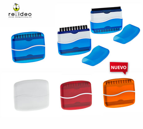 Kit de Limpieza para Computador, Tablet o Celular. Incluye cepillo para limpiar teclado + banda aterciopelada para limpiar pa
