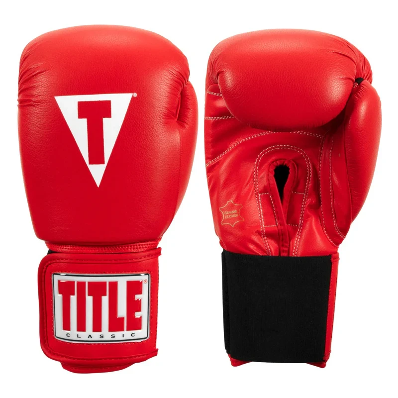 TITLE Classic Leather Elastic Training Boxing Gloves 2.0