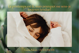 Le printemps est là, mais pourquoi me sens-je toujours tendue?