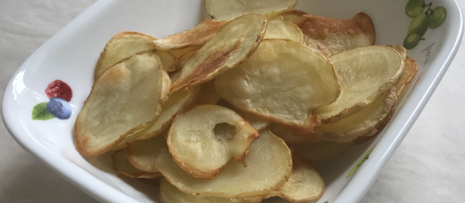 Oven Grilled Potato Chips