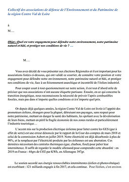 courrier type éléctions régionales[61986