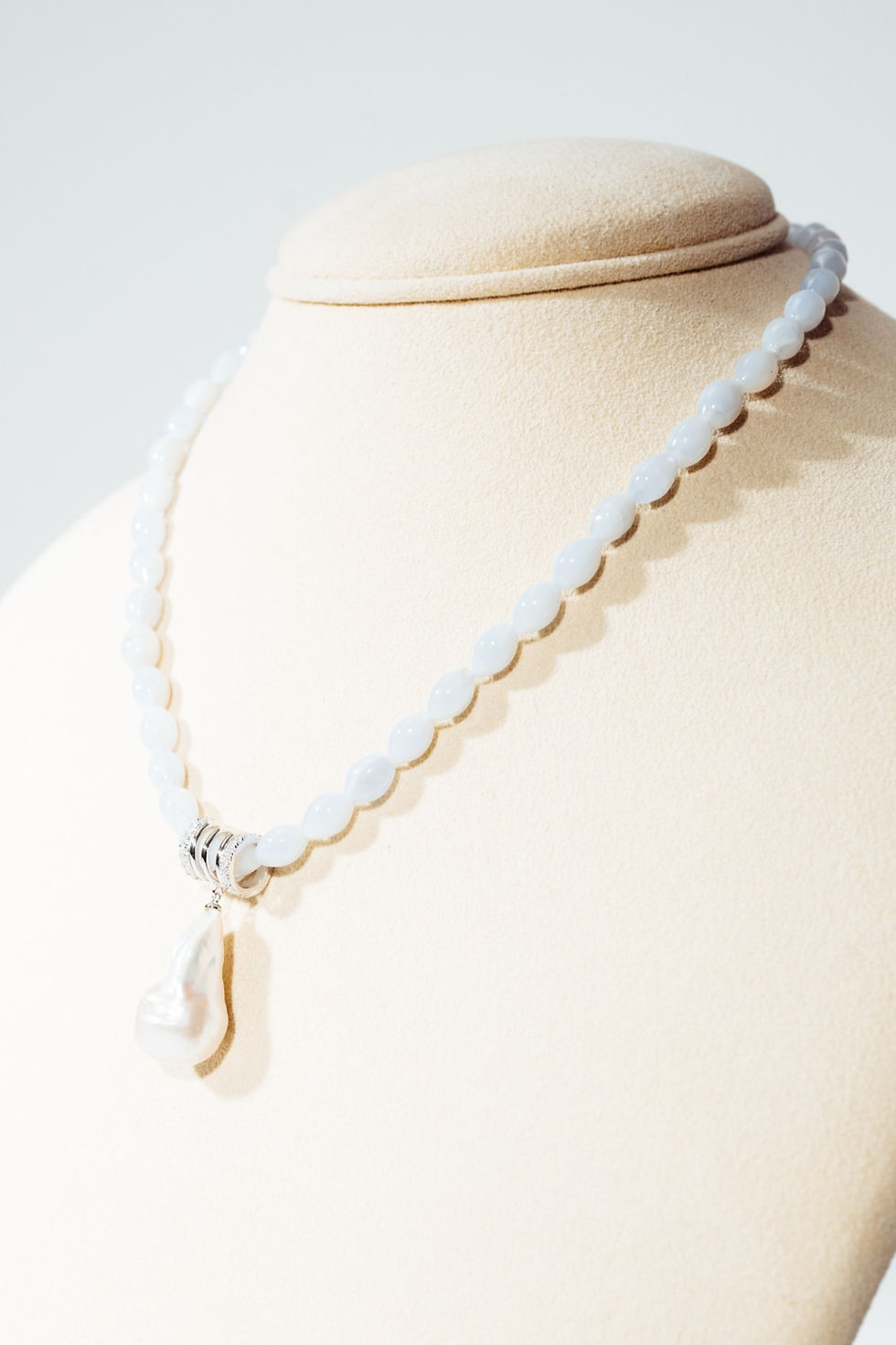 Collana Gemme Calcedonio