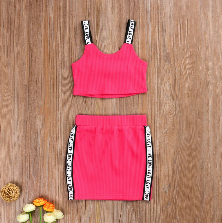 Thumbnail: Track Team Crop Top & Skirt Set