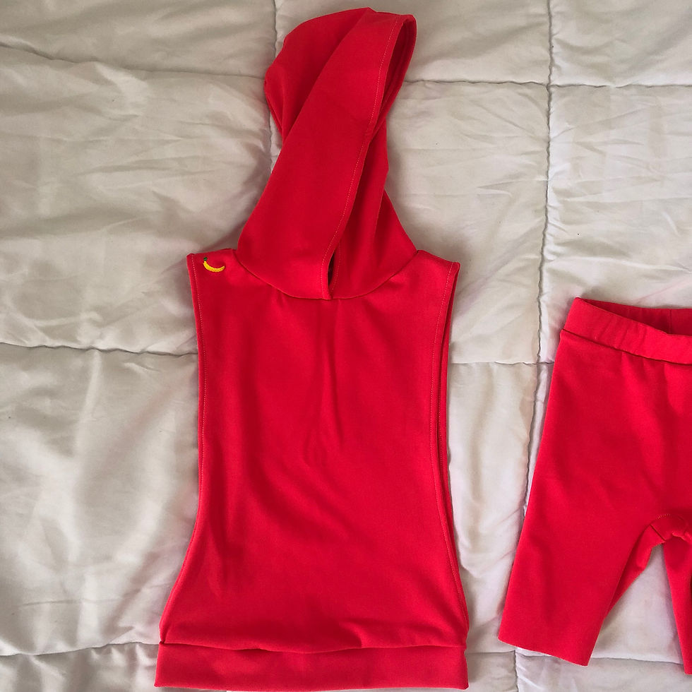 Thumbnail: JOHNNY BANANA CO Hoodie & Shorts - Size 4/5T - Coral