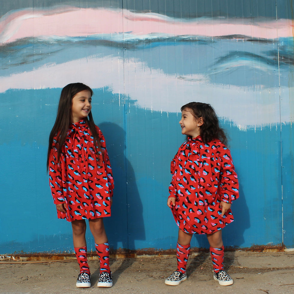 Thumbnail: Romey Loves Lulu - Red Animal Bow Dress - Size 4T