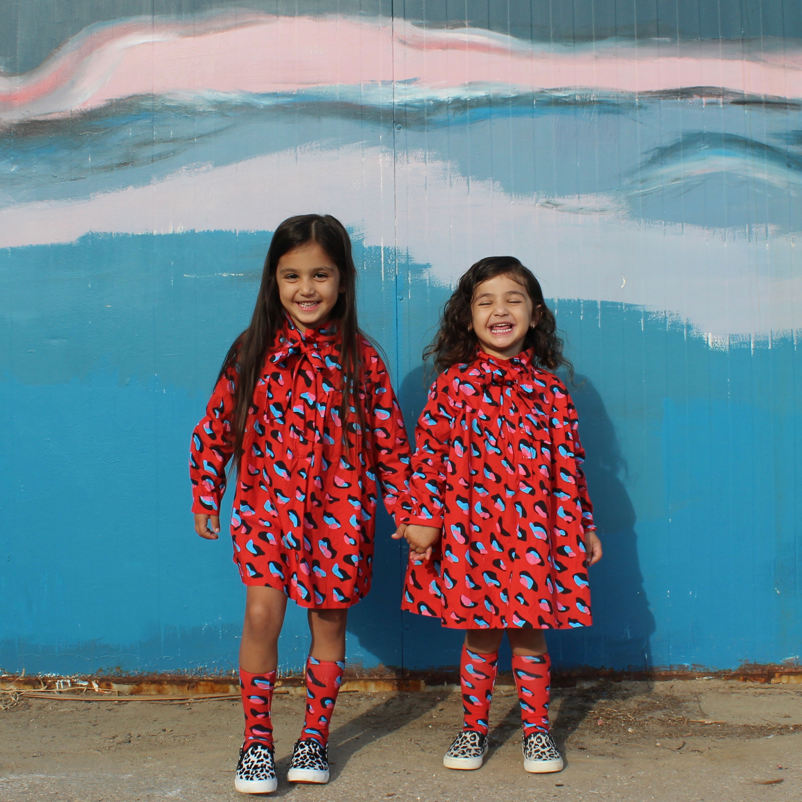 Romey Loves Lulu - Red Animal Bow Dress - Size 4T