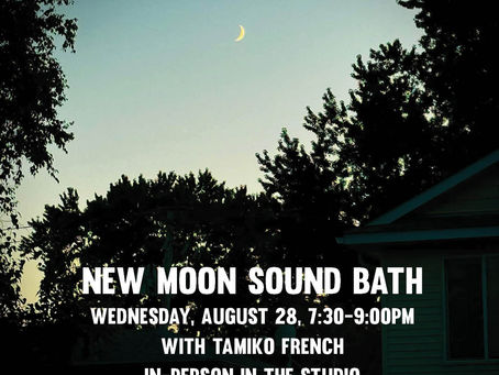 Aug 28: New Moon Sound Bath