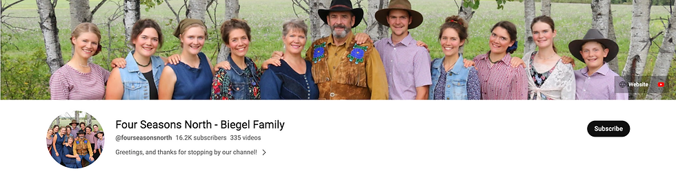 Youtube Four Seasons North Biegel Family