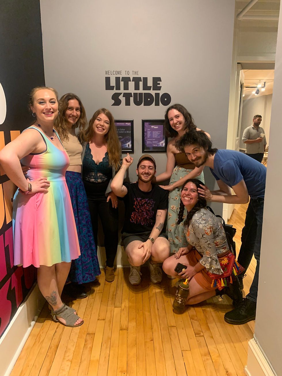 Ensemble members at Time is a Color and the Color is Blue, Next Draft 2023.