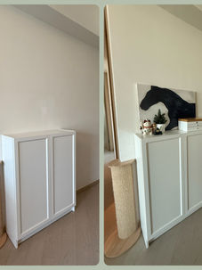 玄關鞋櫃整理1|收納軟裝個案|啟德維港一號搬家規劃服務 – Space Up