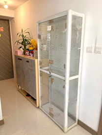 收藏品整理前狀況 | 玄關雜物與空置展示櫃 | Space Up