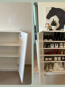 玄關鞋櫃整理2|收納軟裝個案|啟德維港一號搬家規劃服務 – Space Up