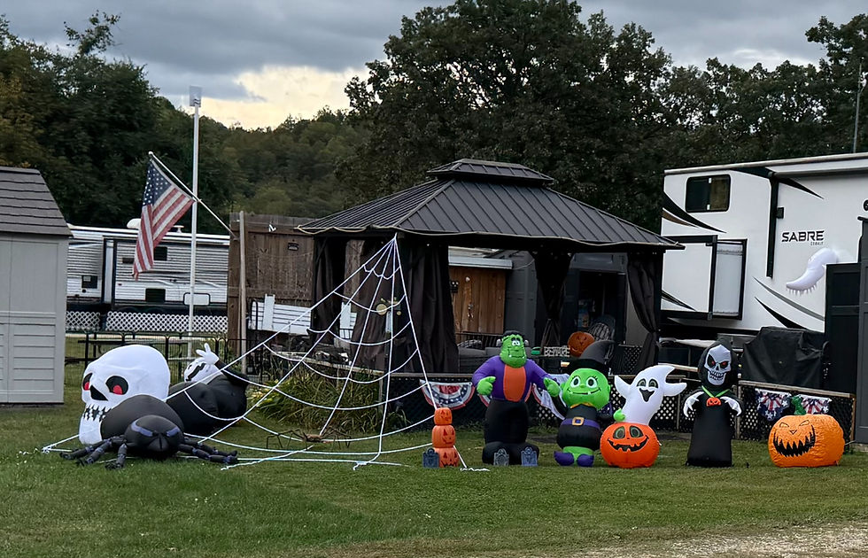 Trick or Treating around the campground