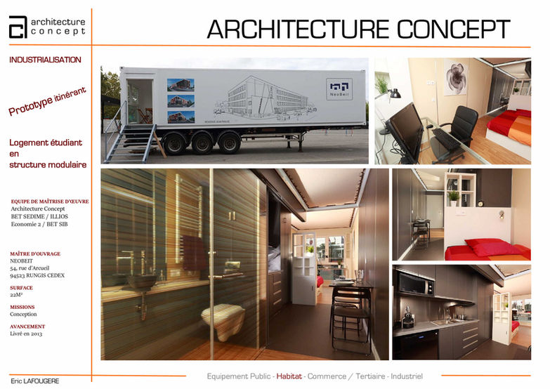 ARCHITECTURE CONCEPT - Prototype itinérant
