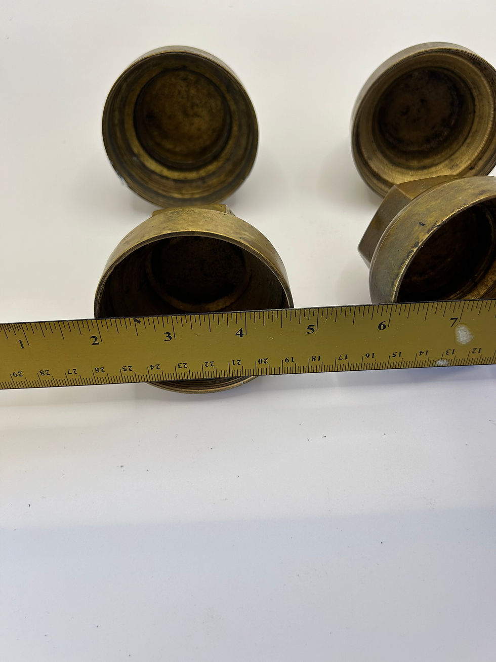 Thumbnail: Brass hub caps (4)