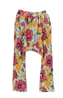 Thumbnail: Pink Floral Harem Pants - R