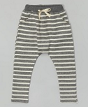 Thumbnail: Heather Gray Stripe Harem Pants - R