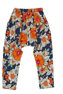 Thumbnail: Blue Floral Harem Pants -R