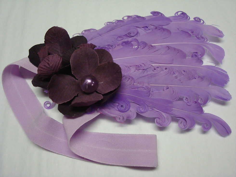 Thumbnail: Purple Feathers and Headband