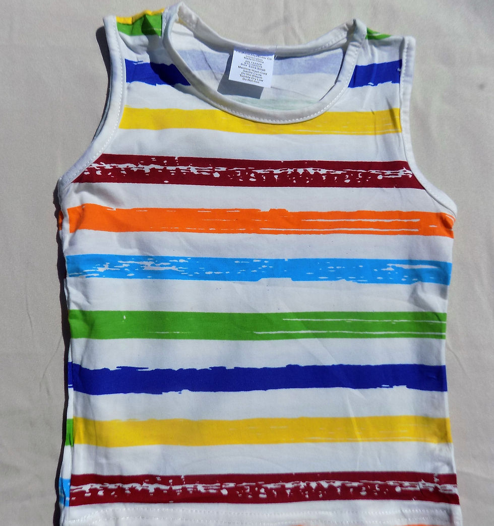 Thumbnail: Colored Stripes Short Set - R