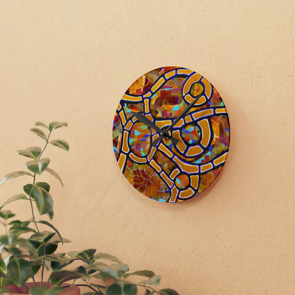 Thumbnail: MZL :: STC x JMB All Our Golden Bones Acrylic Wall Clock