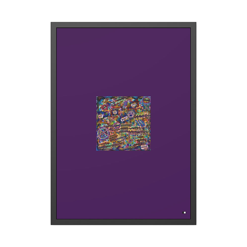 Thumbnail: MZL :: STC x JMB My Art With Daddy's Money Framed Poster