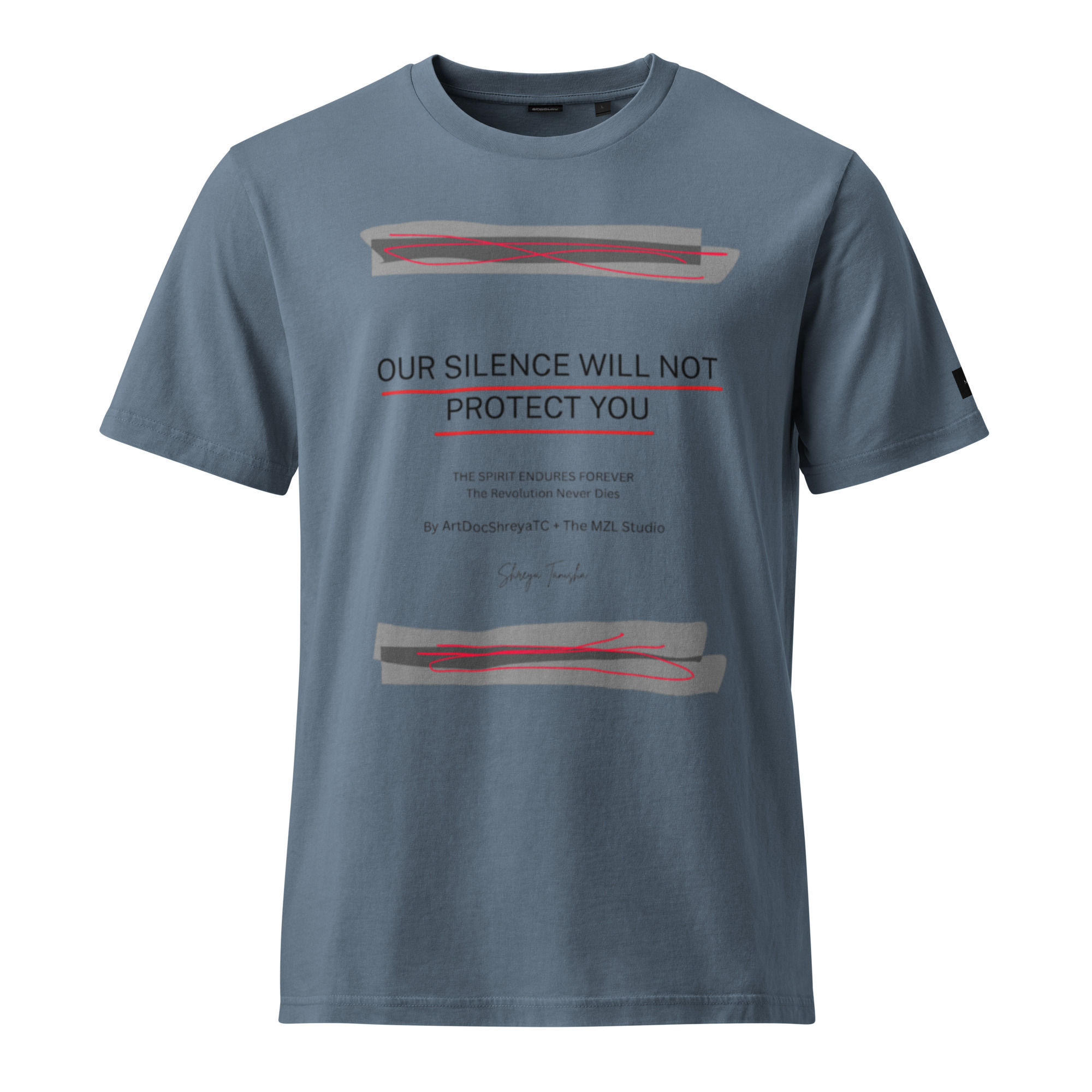 Our Silence Will Not Protect You Unisex Garment-Dyed Creator Vintage T-Shirt