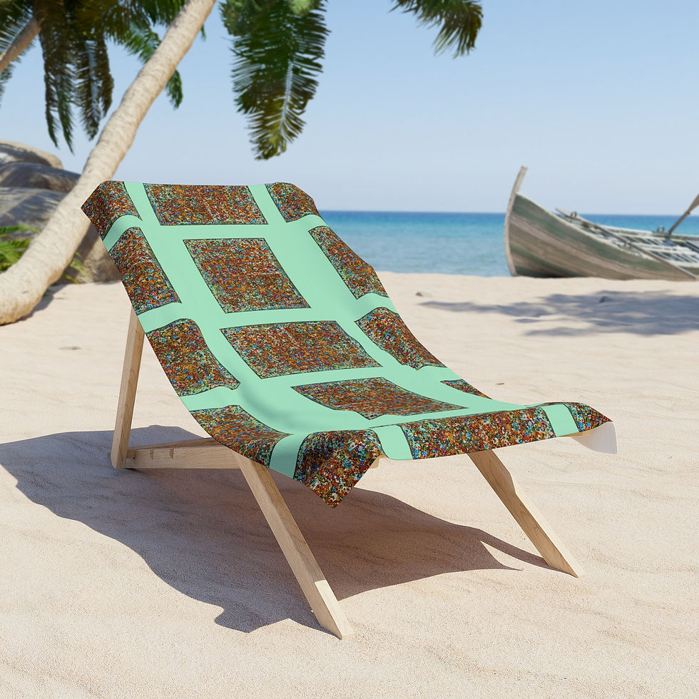 Thumbnail: MZL :: STC x JMB I'm Trying I Remember Sea Green Beach Towel