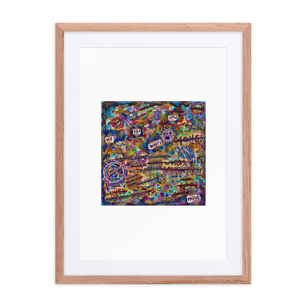 Thumbnail: MZL :: STC x JMB My Art With Daddy's Masters Fine Art Framed Poster