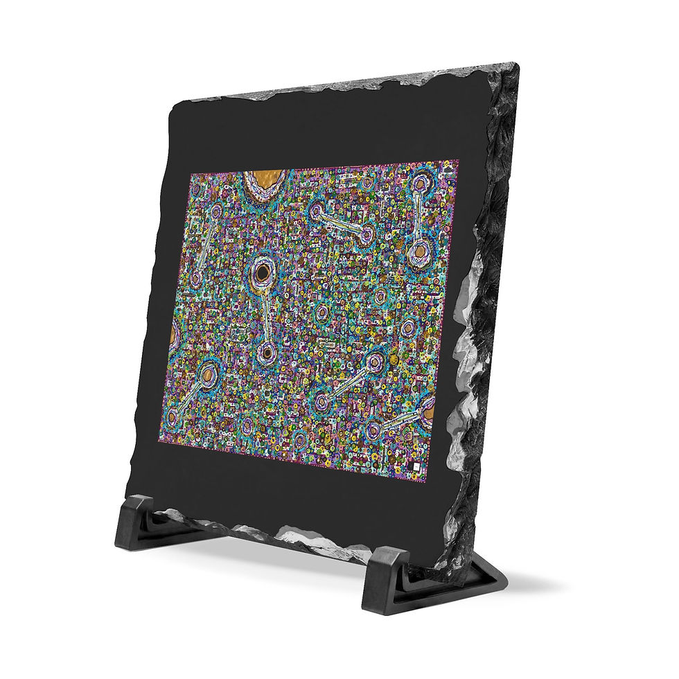 Thumbnail: MZL :: STC x JMB Future Space Slate Art Desk Plaque 