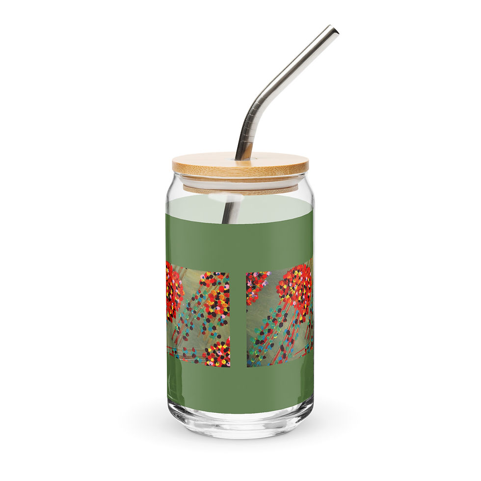 Thumbnail: MZL :: Studio Azadi Can-Shaped Glass w/ Lid & Straw