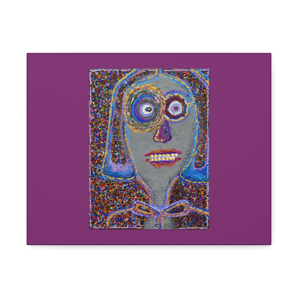 Thumbnail: MZL :: STC x JMB The Masked Unmasked Plum Matte Canvas