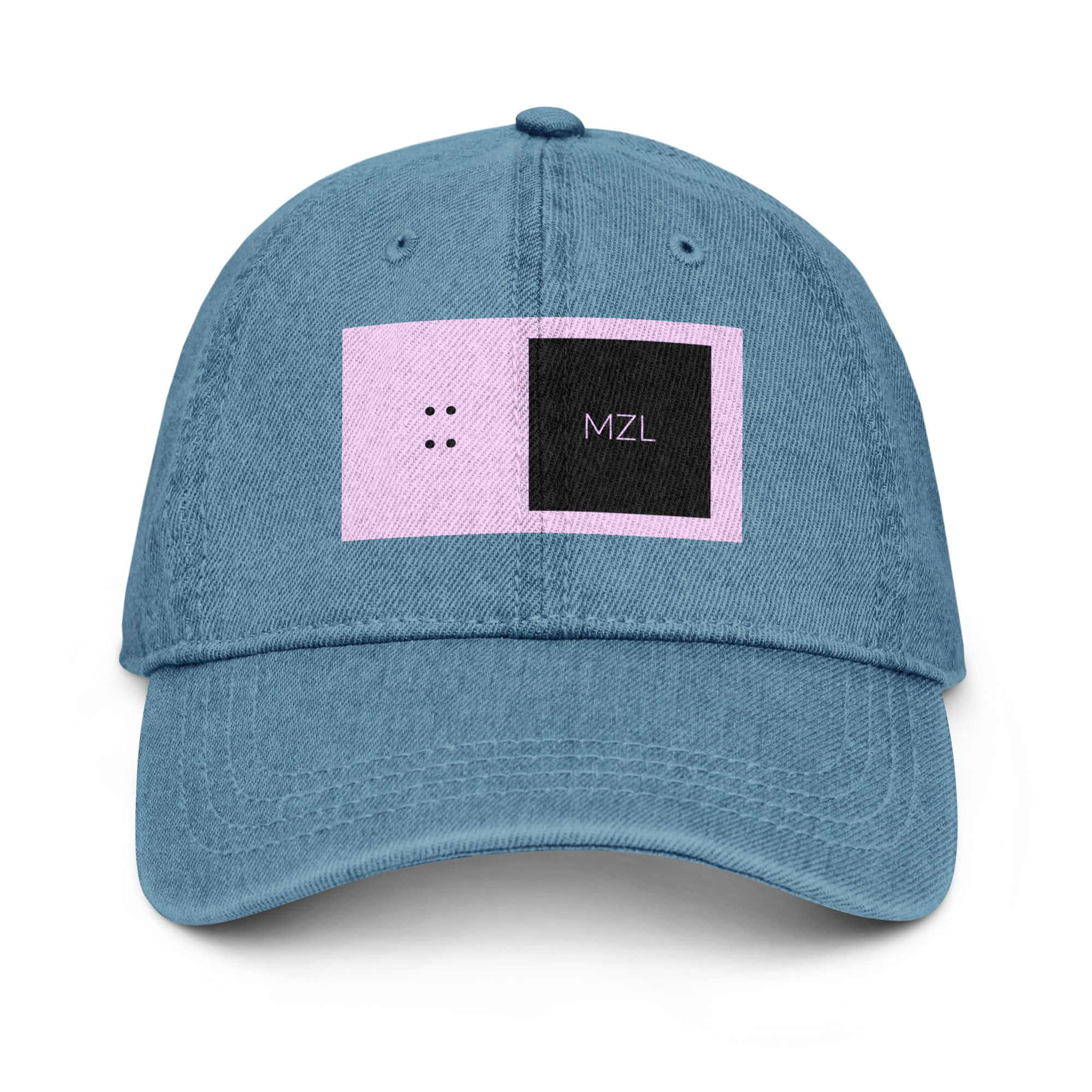 MZL :: Baby Pink Print Denim Cap
