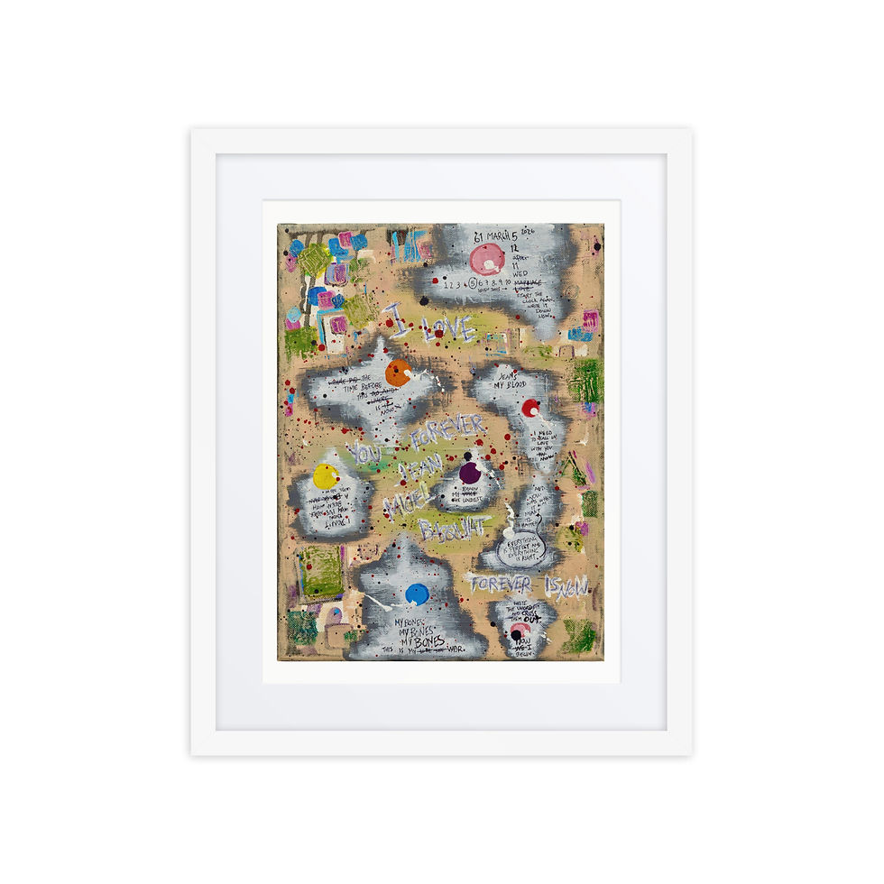 Thumbnail: MZL :: STC x JMB A Love Letter To Jean-Michel Fine Art Framed Poster