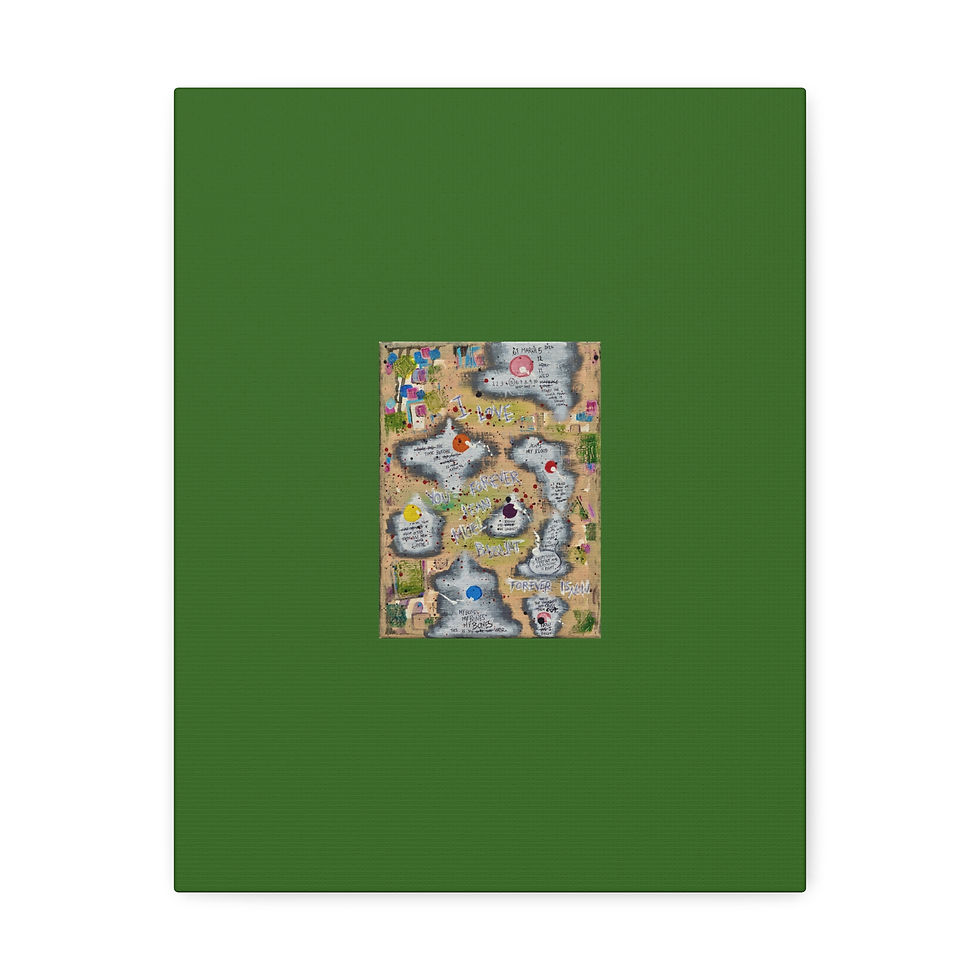 Thumbnail: MZL :: STC x JMB A Love Letter To Jean-Michel Army Green Matte Canvas