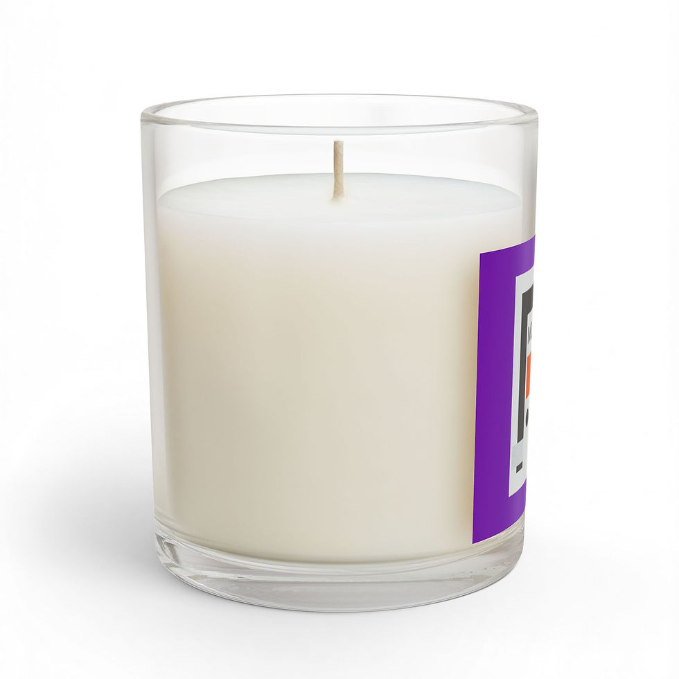 Thumbnail: MZL :: Purple 7 Space Shop Glass Scented Candle Clear + Frosted