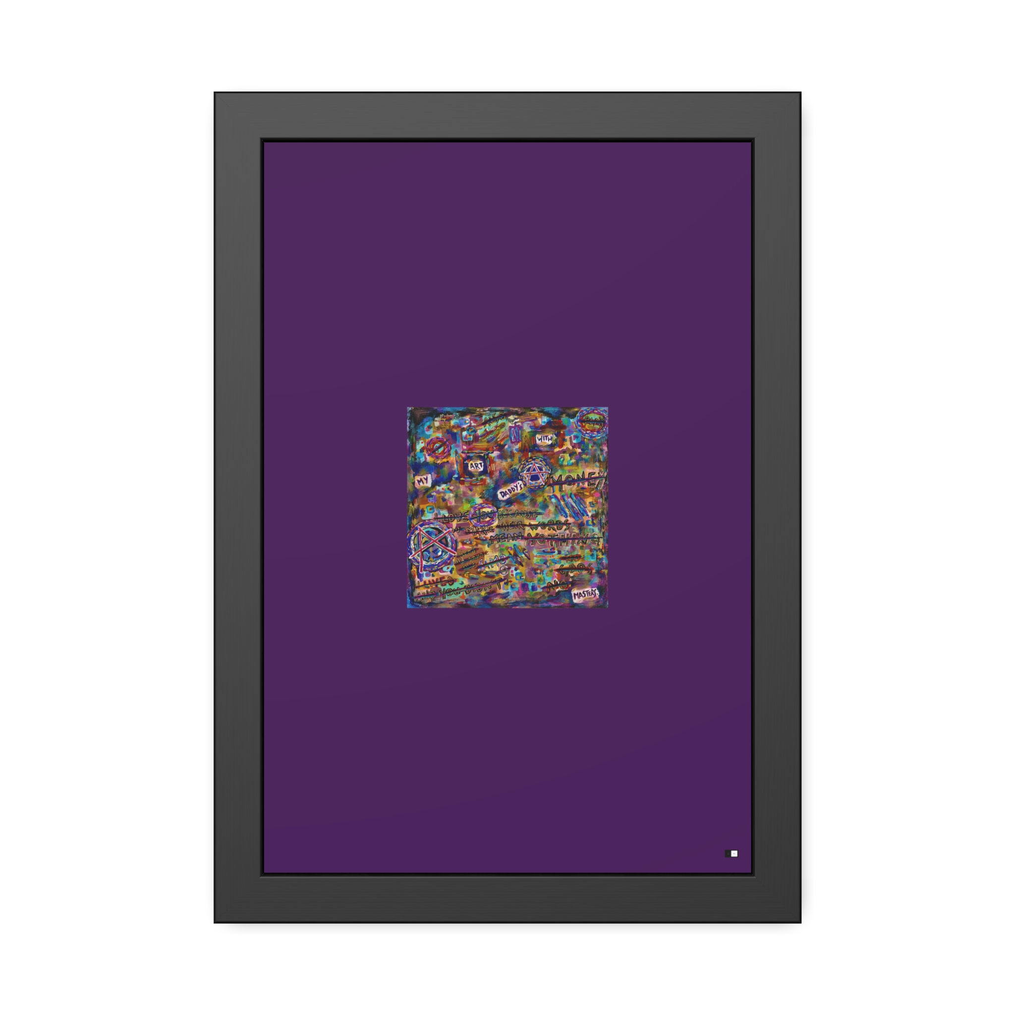MZL :: STC x JMB My Art With Daddy's Money Framed Poster