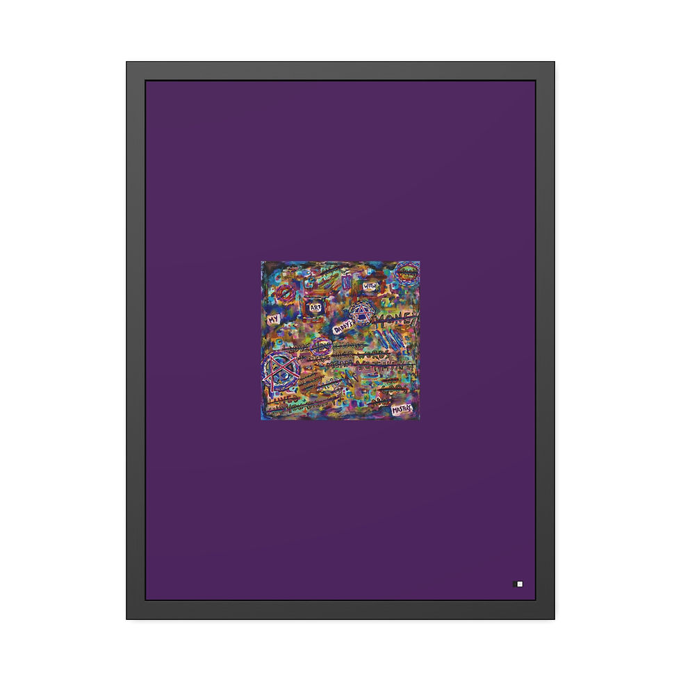 Thumbnail: MZL :: STC x JMB My Art With Daddy's Money Framed Poster