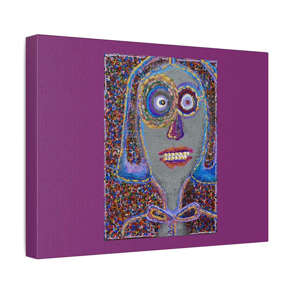 Thumbnail: MZL :: STC x JMB The Masked Unmasked Plum Matte Canvas
