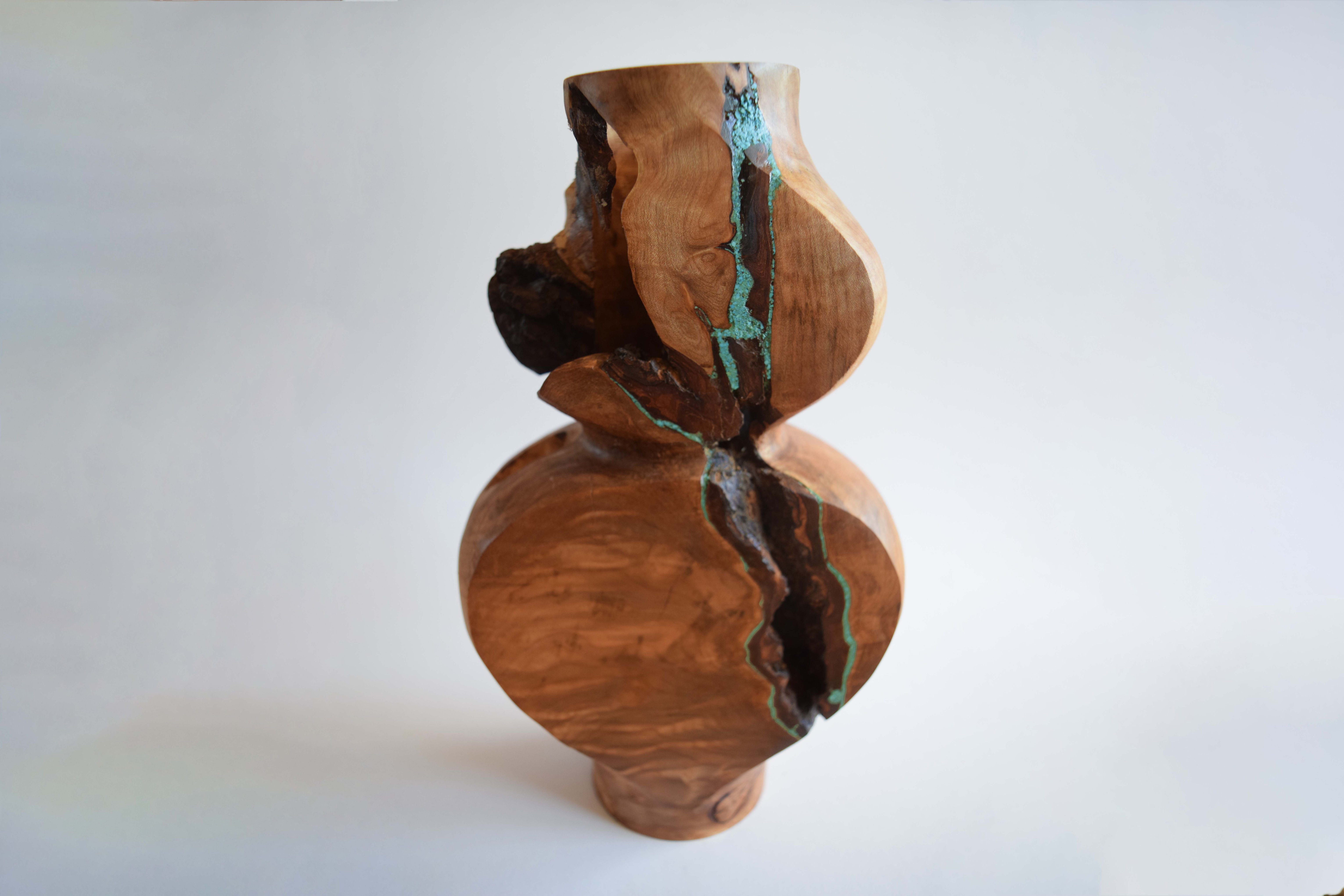 Turquoise Inlay Vase